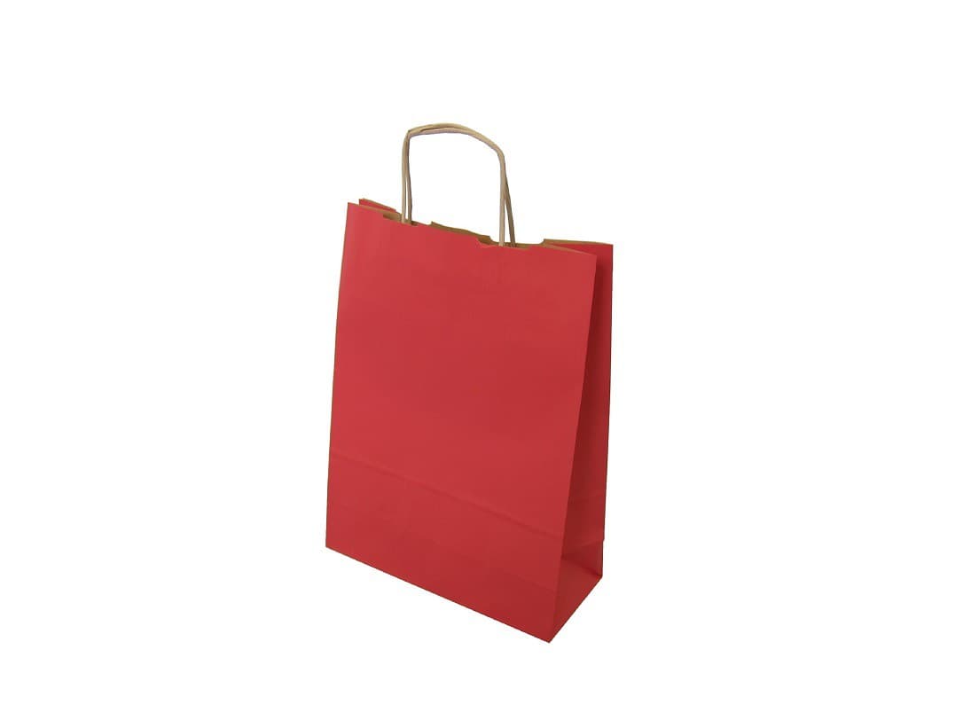 Torba papierowa 24/10/32 czerwona 90g