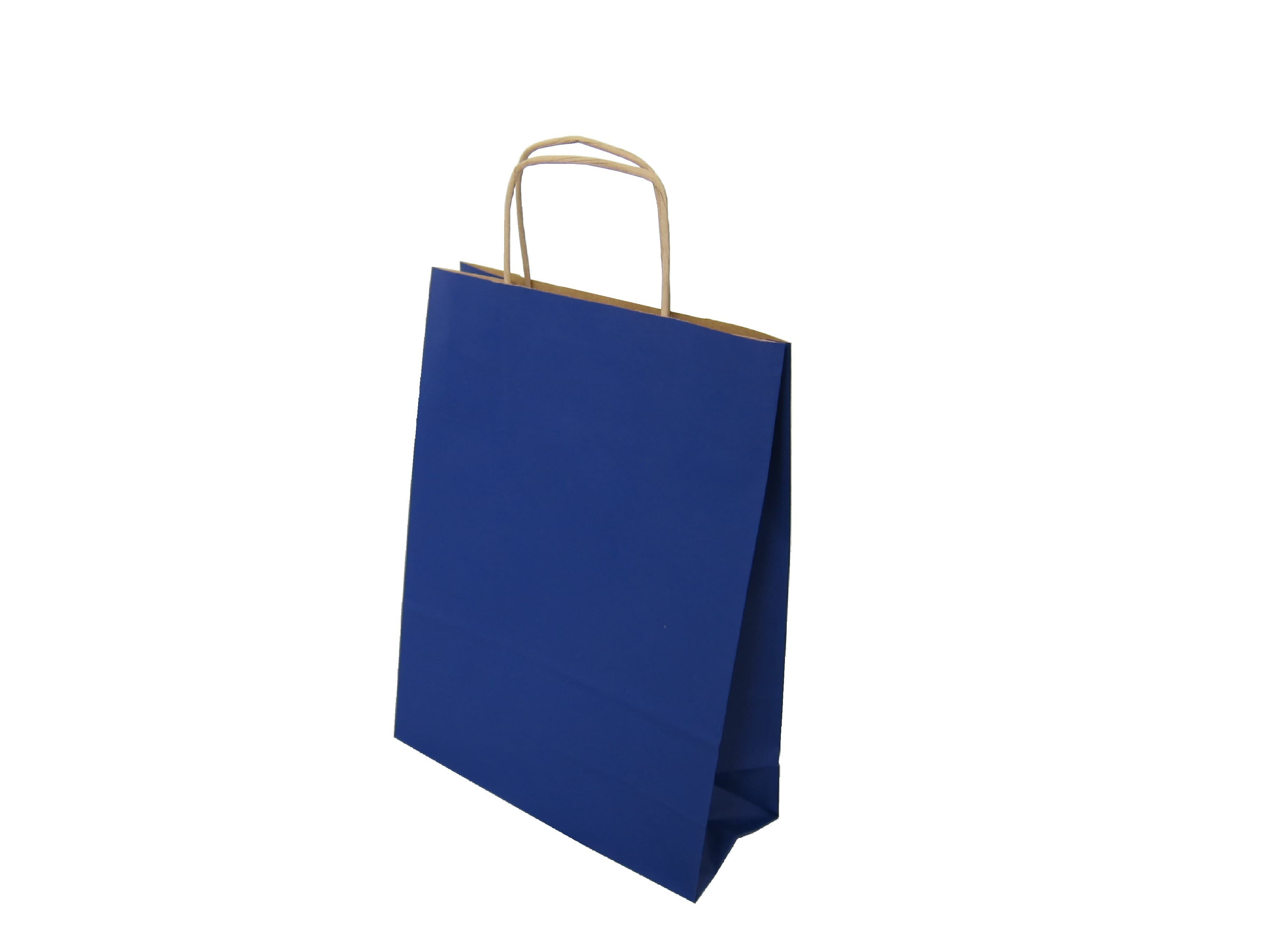 Torba papierowa 24/10/32 granat 90g